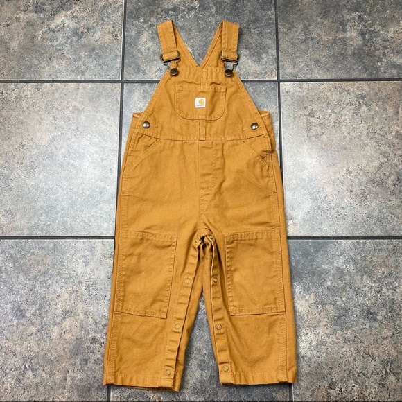 Carhartt Other - Baby/Toddler Carhartt Canvas Bib Double Knee Overalls Size 24M